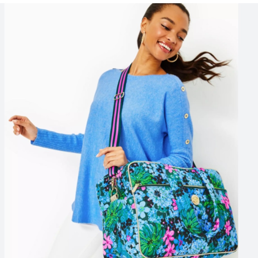 Lilly Pulitzer Heathered Abaco Blue Sweater